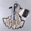 Spring and Summer New Travel Sun Shawl Fashion Colour Blocking Cashew Printed Pattern New Silk Satin Long Scarf Silk Scarf Women