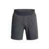 Solid Color Elastic Waist 7-Inch Shorts Men Bottoms Grey 1377484-012