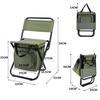 Portable Outdoor Folding Ice Pack Chair with Storage Bag with Backrest Insulation 3-in-1 Leisure Camping Fishing Chair