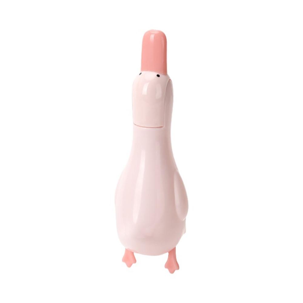 Cute Cartoon Duck-Shaped Hair Catcher Double Head Plastic Drain Cleaner Wall Mounted Cleaning Clip Shower Drains