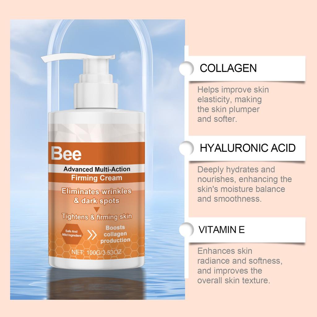 Bee Firming Cream Skin Cream Body Lotion Improves Dull, Rough And Dry Skin, Deeply Moisturizes And Tighte 100g