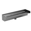 304 Stainless Steel Spillway with Connector Waterfall Water Feature Spout for Outdoor Fountain