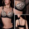Сексуальный леопардовый бюстгальтер на пуговицах спереди для маленькой груди, бюстгальтер пуш-ап для боковой поддержки груди и предотвращения провисания, бесшовный бюстгальтер с открытой спиной без косточек