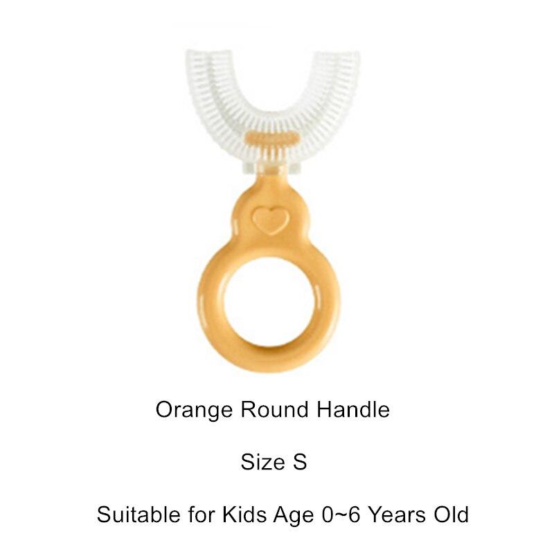 1 шт., детская зубная щетка U-образной формы, детская силиконовая зубная щетка для детей, ручная тренировочная щетка для зубов для малышей, щетка для чистки рта