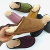 Модные меховые тапочки 2024 года для дома, зимние домашние теплые шерстяные женские тапочки, сандалии из натуральной кожи, пушистые тапочки для женщин