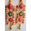 Handmade Multicolor Shubh and Labh Door Hangings, Door Welcome Tags, Temple Decoration, Diwali Decor, Decoration Items