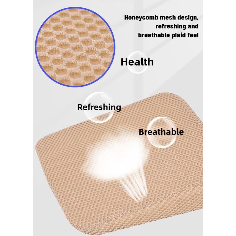 6-10CM Car Seat Booster Cushion Honeycomb Memory Cotton Seat Cushion Simple Breathable 3D Mesh Thickened Sedentary Seat Cushion