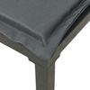 5 Piece Garden Lounge Set in Black and Gray Poly Rattan