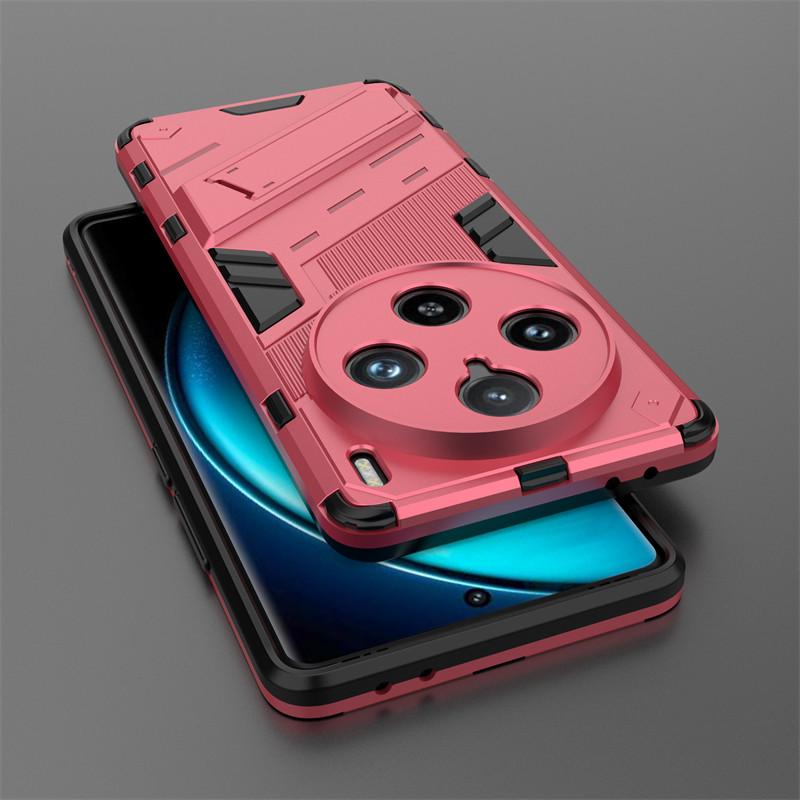 For Vivo X100 Pro Case Vivo X100 X100 Pro 5G Cover TPU Shockproof Silicone Armor PC Holder Protective Phone Cover Vivo X100 Pro