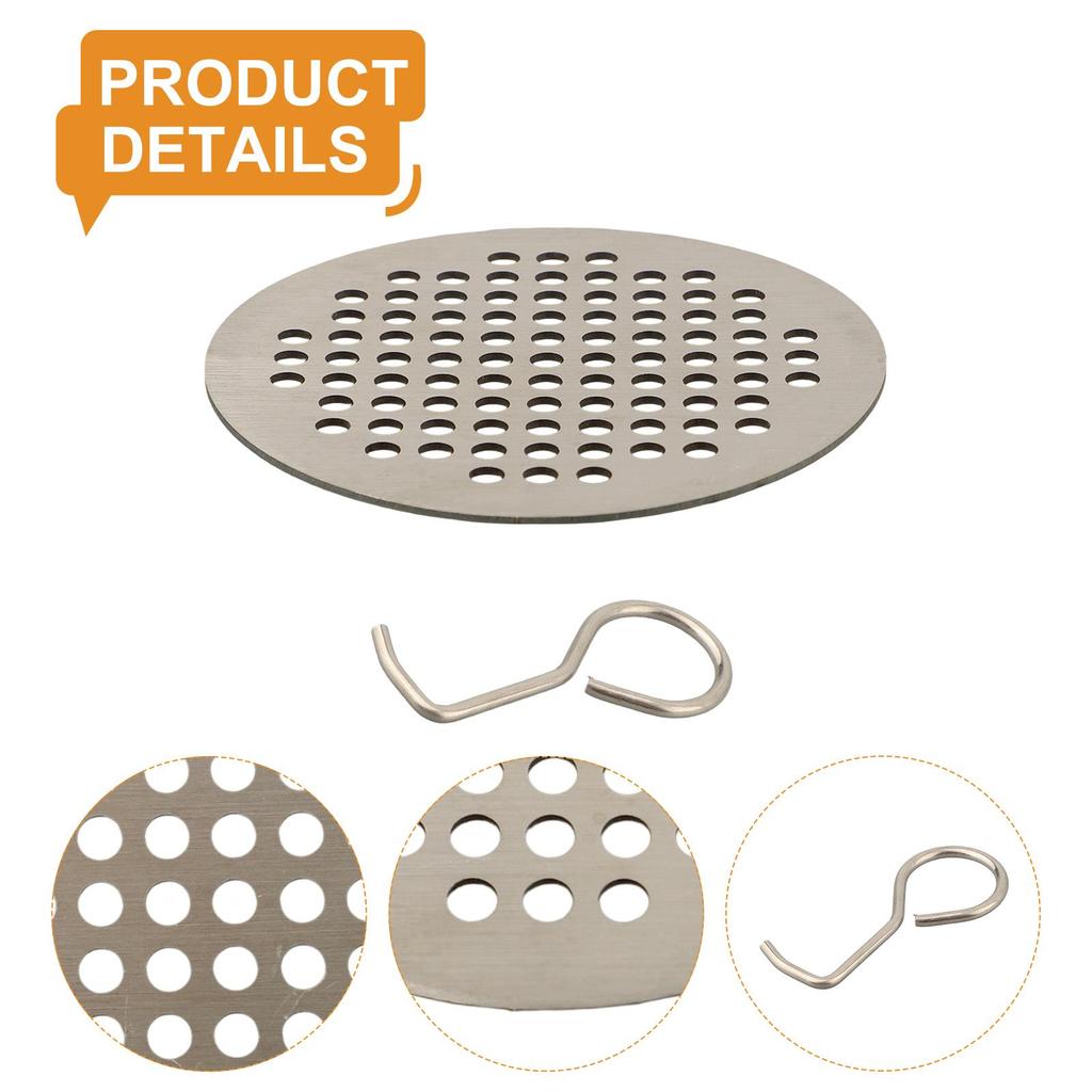 Stainless Steel Shower Sink Strainer Drain Hair Filter Cover For Bathroom Shower