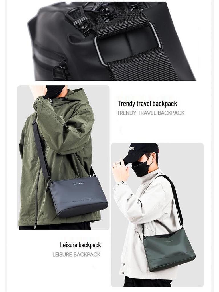 Мужская модная водонепроницаемая сумка кроссбоди из ткани Оксфорд: Деловая, Повседневная, Сумка через плечо для поездок, Путешествий