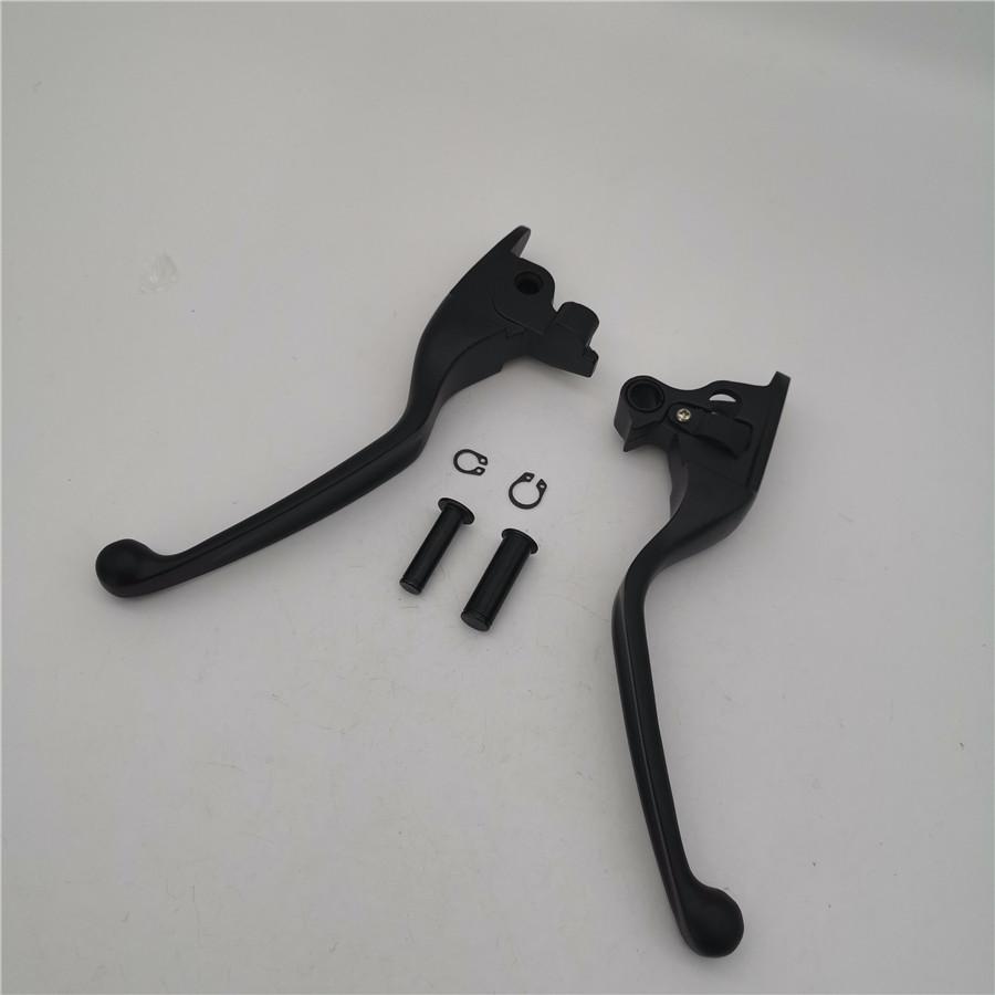 Пара левых и правых черных алюминиевых рычагов тормоза и сцепления для мотоцикла/скутера