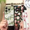 Soft Case Back Cover Phone Case For Realme C63 4G/C61 4G Wrist Strap Lanyard Protective Wristband Oil Painting Anti-dust