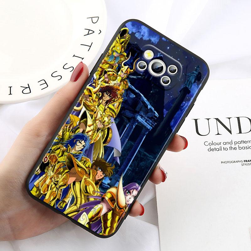Чехол для телефона Saint Seiya SoG для Xiaomi Mi Poco X5 X4 X3 NFC F4 F3 GT M5 S M4 M3 M2 C50 Pro C3 5G Черная крышка