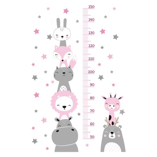 Легко наклеиваемая съемная наклейка-ростомер для детской комнаты