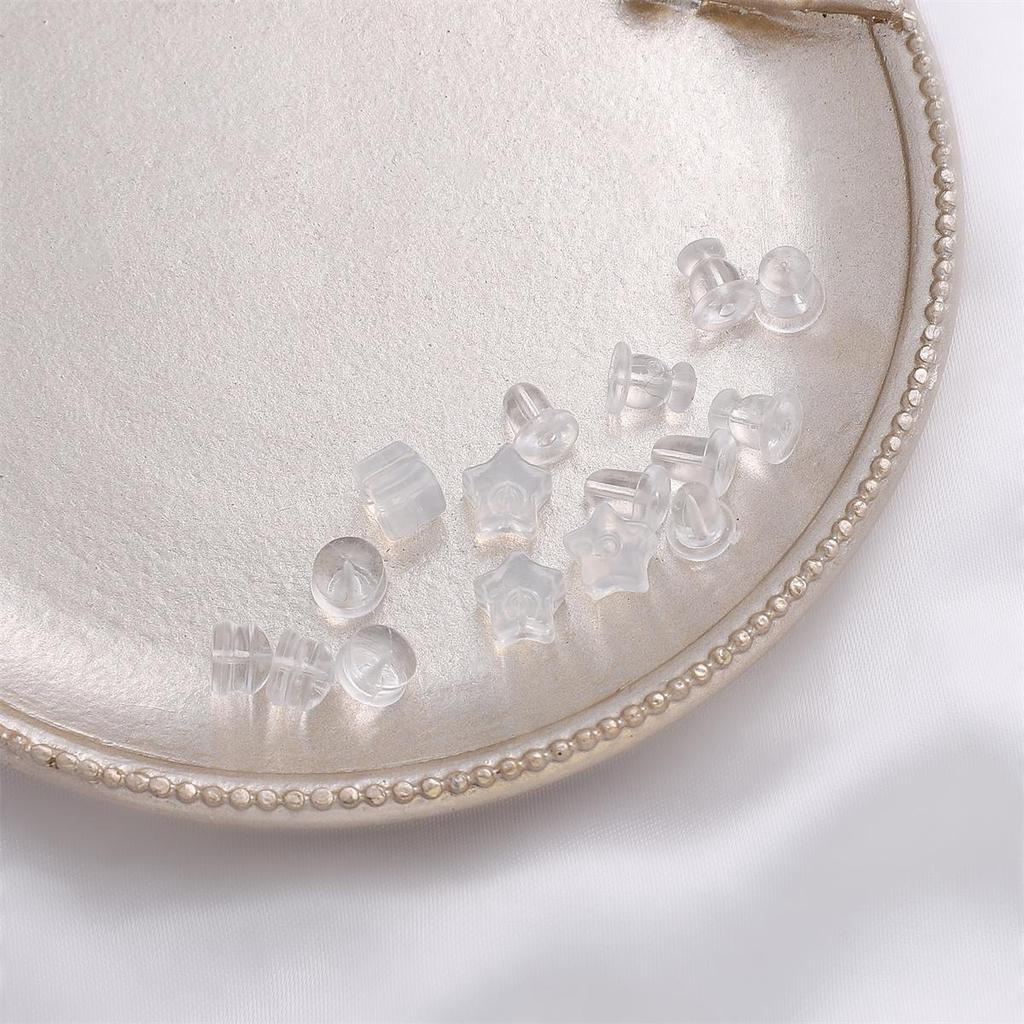 20-100 шт./пакет, силиконовые прозрачные беруши, серьги «сделай сам», ювелирные аксессуары