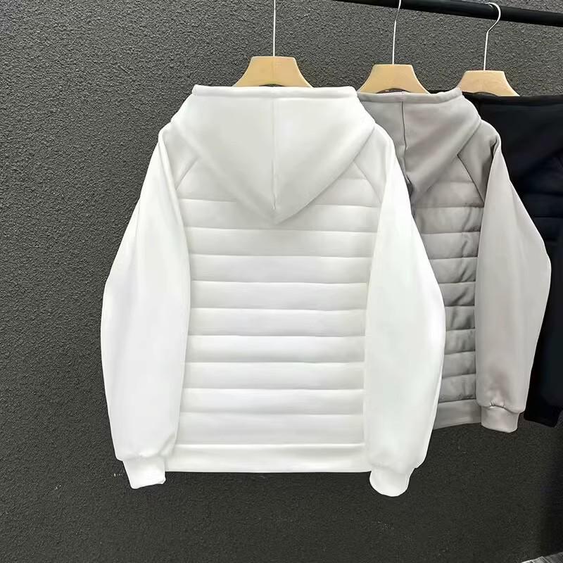 Trendy Men's Hooded Cotton Jacket - Thickened, Warm, Versatile Cardigan for Autumn/Winter