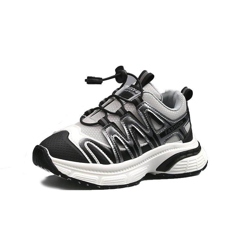 Спортивная обувь для девочек 2025 осень новая детская модная обувь «папины кроссовки» для детей среднего и старшего возраста повседневная обувь кроссовки для бега для мальчиков тренд