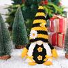 Good Luck Gnome Ornament Bee Day Themed Sunflower Decor Plush Doll Gnome Figurine Centerpiece Festive Bee Party Decoration
