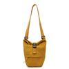 Simple texture trend fashion casual foreign style bucket bag 2025 summer new women's niche shoulder messenger bag