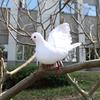 5-1pc Artificial White Pigeon Foam Doves Peace Doves For Wedding Dec Birds Animal Decoration Pigeons Bird Crafts DIY Bird Decor