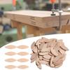 100Pcs Wood Biscuits Solid Wood Wide Applications Multiple DIY Sturdy Durable Wood Jointing