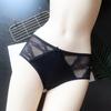 Girls Sexy Hollow Breathable Lace Underwear Women's Briefs Mid-waist Ice Silk Cotton File Women's Panties