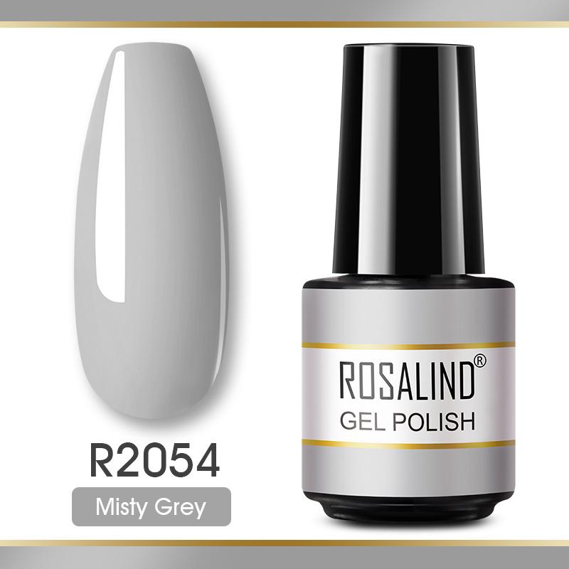 ROSALIND Mini Nail Polish Gel Semipermanent UV Multiple Colors Varnish Hybrid Nail Art Soak Off Top Base Coat Regular Gel Lacquer