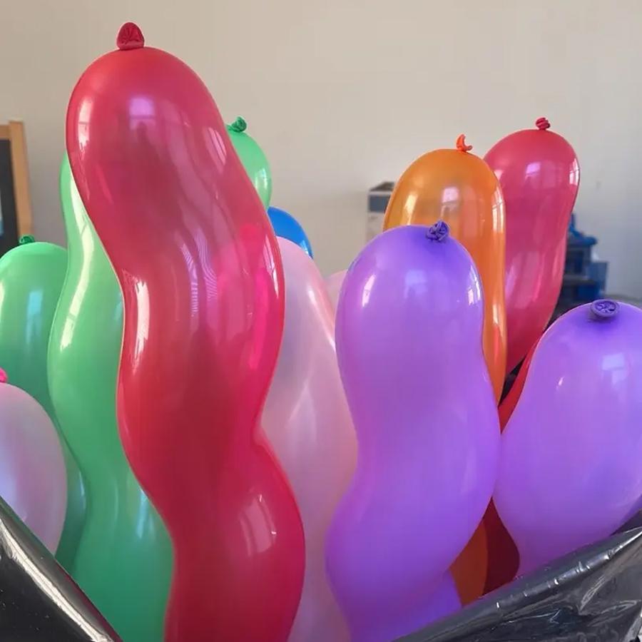 10/50 latex spiral balloons, uniquely colored twisted balloons, decorations for birthdays, weddings, holidays, and parties