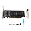 PCIE X16 To M.2 M KEY Expansion Card NVMEx4 SSD 2U Server RAID Array Expansion Card with LED