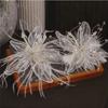 Mesh Lace Feather Hair Clip Floral Bridal Wedding Headwear Sweet Flower Hairpin  Girl/Women