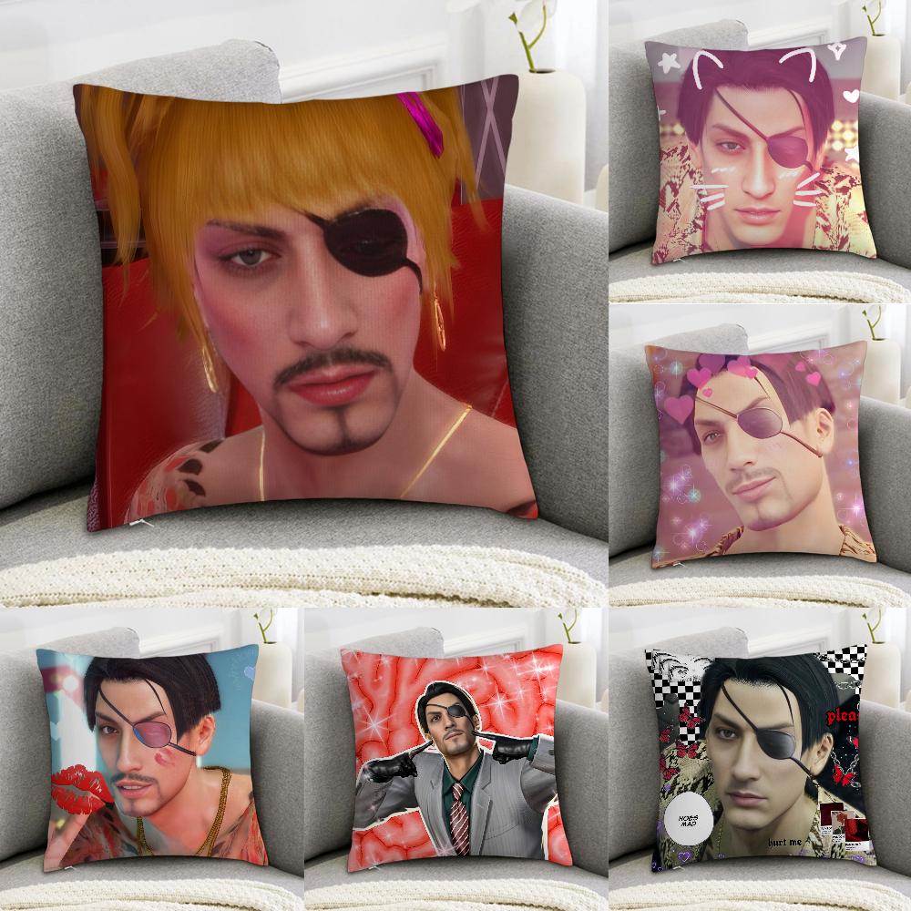 Love GGoro Majima YYakuza Pillow Case Sofa Decorative Home Doublesided Print Plush Square Throw Pillow Covers Cushion Decor