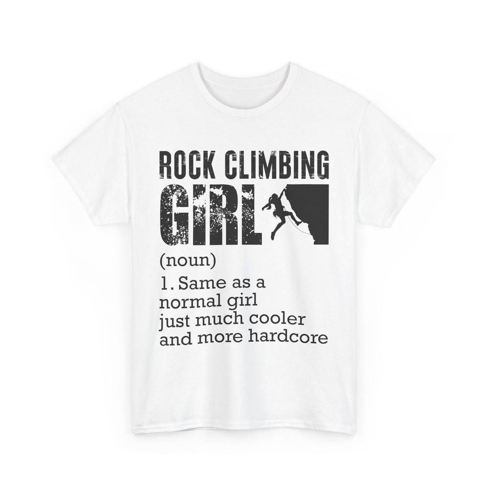 Rock Climbing Girl Definition Shirt Climbing Lovers Climber Women Girls T-Shirt
