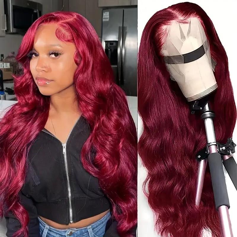 Womens Gradient Long Wavy Lace Front Wig 26-32 Inch High Temperature Fiber Natural Look