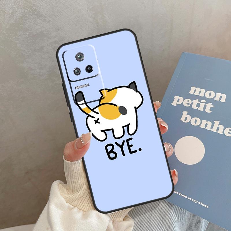 Милый Мультяшный Чехол-Кошка Для Xiaomi 15 14 Ultra 13T 14T 15T Pro 17 Pro Max POCO X7 X3 X5 X6 F5 F6 F7 F8 Pro Обложка