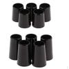10pcs Black Golf Shaft Sleeve Ferrules Cap Adapter Ring Plastic