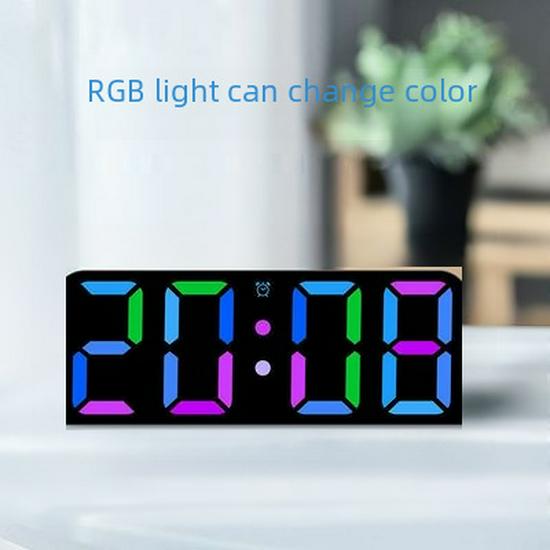 Светодиодный будильник: Большой экран, многофункциональный зеркальный дисплей, модель 3618LP