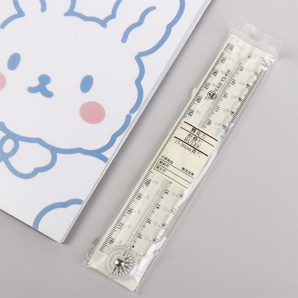 Clear Folding Ruler Geometry Measuring Ruler Angle Measurement Ruler Design Drawing Ruler