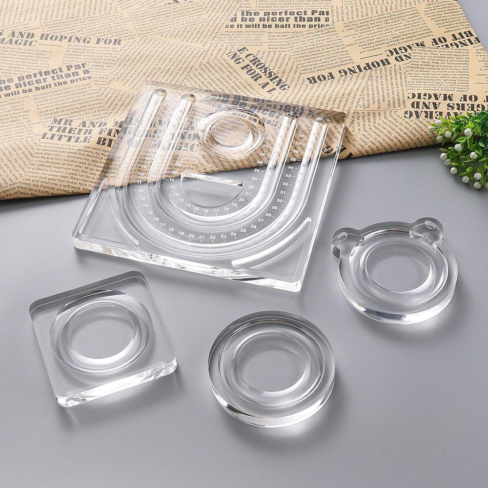 Multiple Grooves Bracelet Beading Board Acrylic Jewelry Making Tray Jewelry Designers