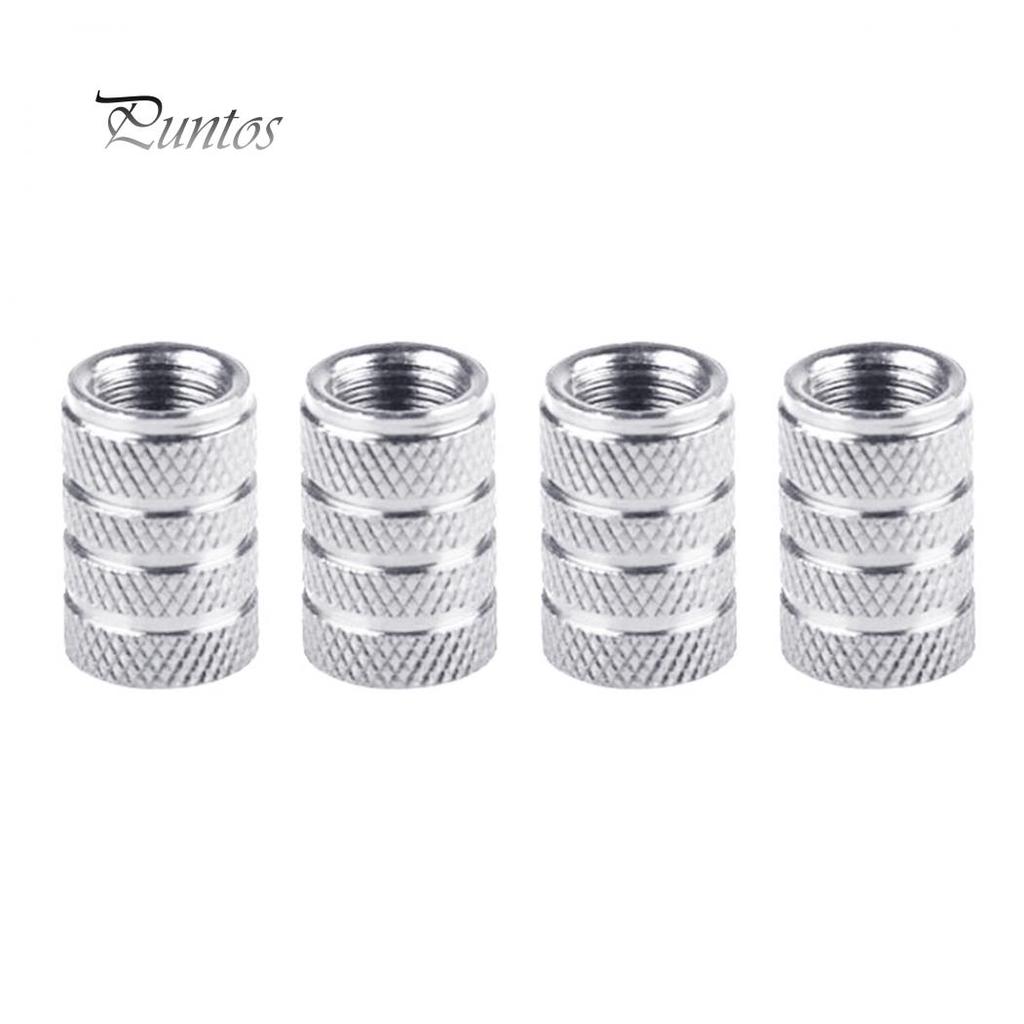 4Pcs Aluminum Alloy Car Wheel Tyre Tire Air Pressure Valve Stem Cap Dust Cover