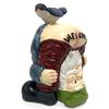 Funny Welcome Gnome With Bird Statue Garden Decoration Outdoor Decorative Prank Dwarf Resin Doll Craft Entrance Sculpture