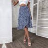 YYFS Women's Vintage Floral Print Casual Summer Spring High Waist Skirts