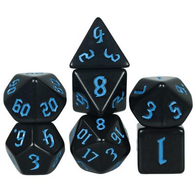 DND кубики 7 шт. многогранные кубики для игр в кости D4 D6 D8 D10 D% D12 D20 семейные вечеринки настольные игры в качестве сувениров/подарков развлечения