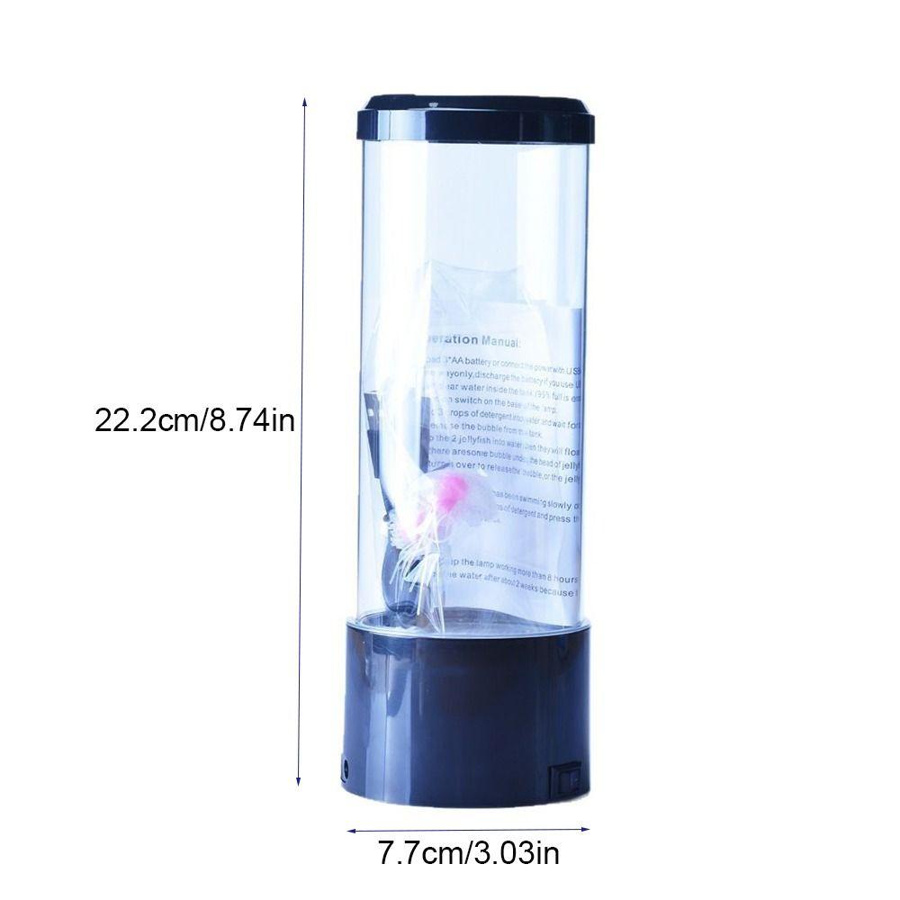 7-Color Changing Fantasy Aquarium Lamps USB Desktop Ornament Jellyfish Lava Lamp  Kids Gifts