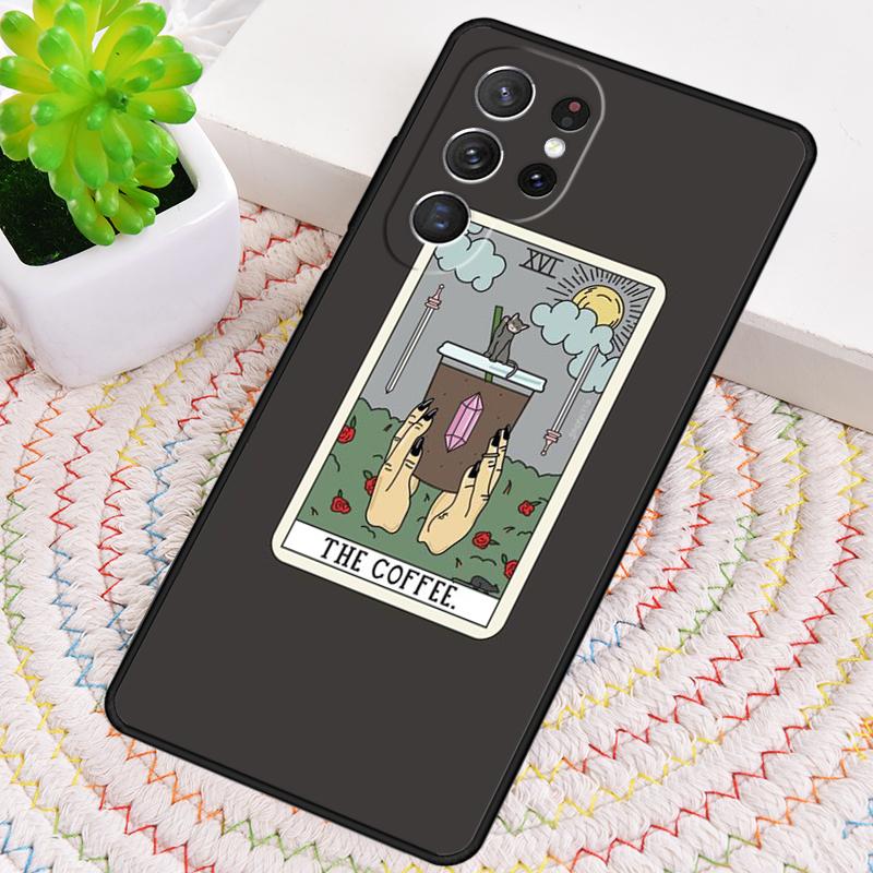 CAKE COFFEE Чехол-карта Таро Боба для Samsung Galaxy note 10 pro S26 Ultra S23 S24 FE S25 S21 S22 PLUS ударопрочный