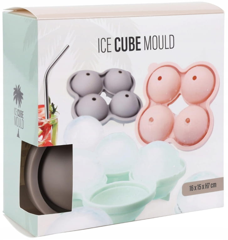 Ice Cube Tray for 4 Balls, Stylish and Functional Drink Cooling