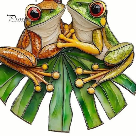 Лягушка-ловец солнца 2D акриловая лягушка подвесное украшение на окно лягушка настенный декор ловец солнца подарок на новоселье для любителей лягушек