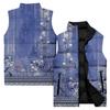Ladies' Casual And Fashionable Sleeveless Vest Floral Pattern Printed Cotton Jacket