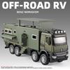 New 1/24 NOMADISMs Arocs Unimog Alloy Motorhome Touring Car Model Diecast Metal Toy Off-road RV Vehicles Model Sound Light Kids Gift