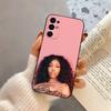 Cool Singer S-SZA-SZA-S Phone Case For Samsung S25,S24,S21,S22,S23,S30,Ultra,S20,Plus,Fe,Soft Silicone Black Cover